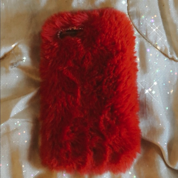 Rhinestone Decor Fluffly IPhone Case